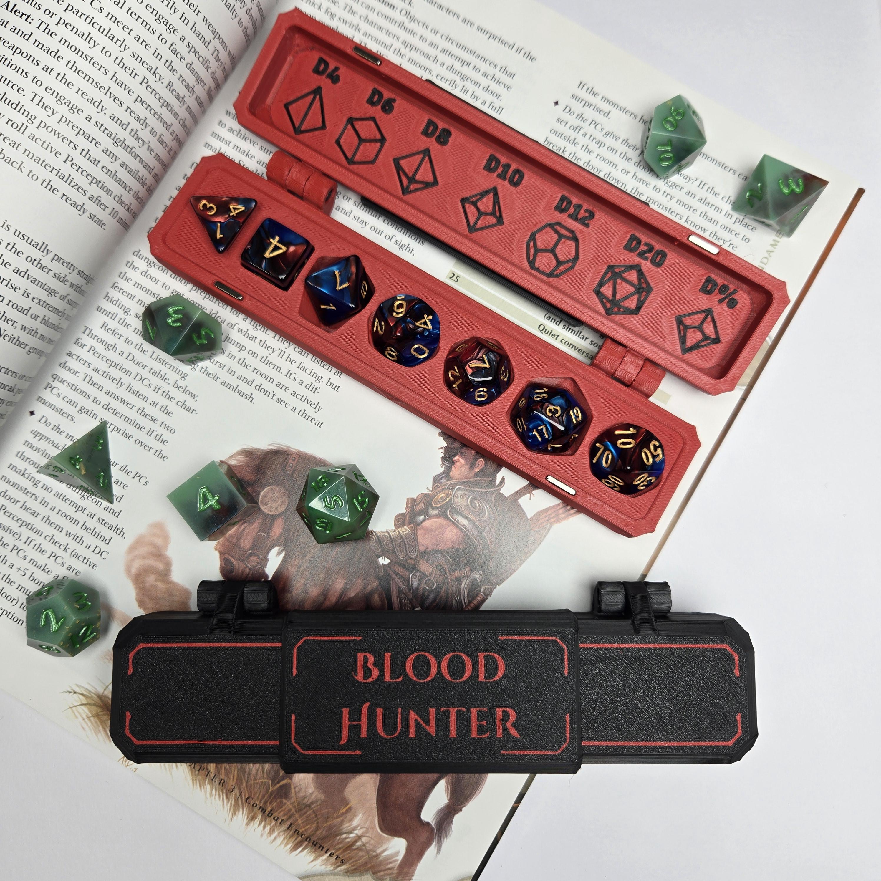 Blood Hunter themed Dice Case