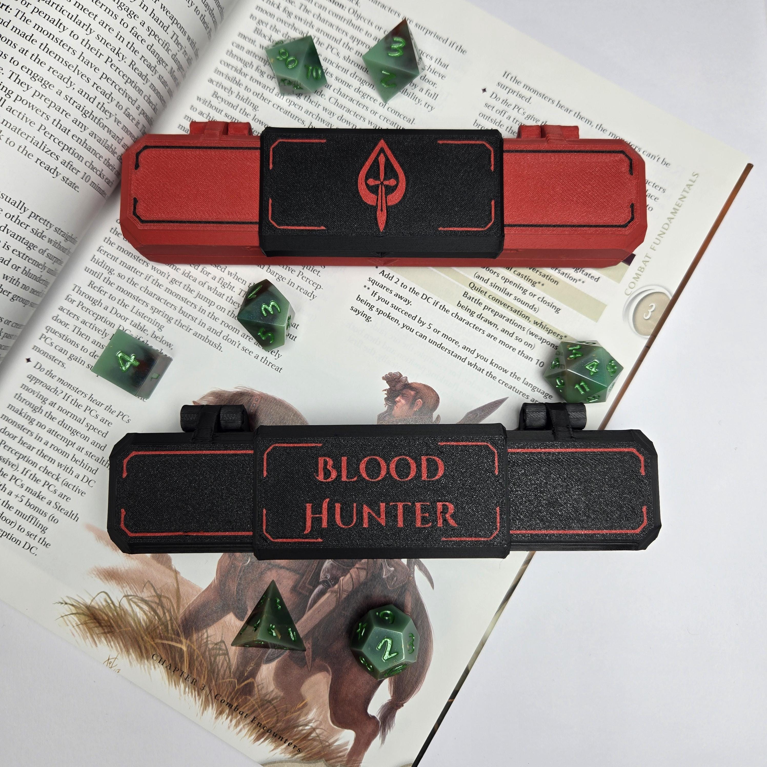 Blood Hunter themed Dice Case