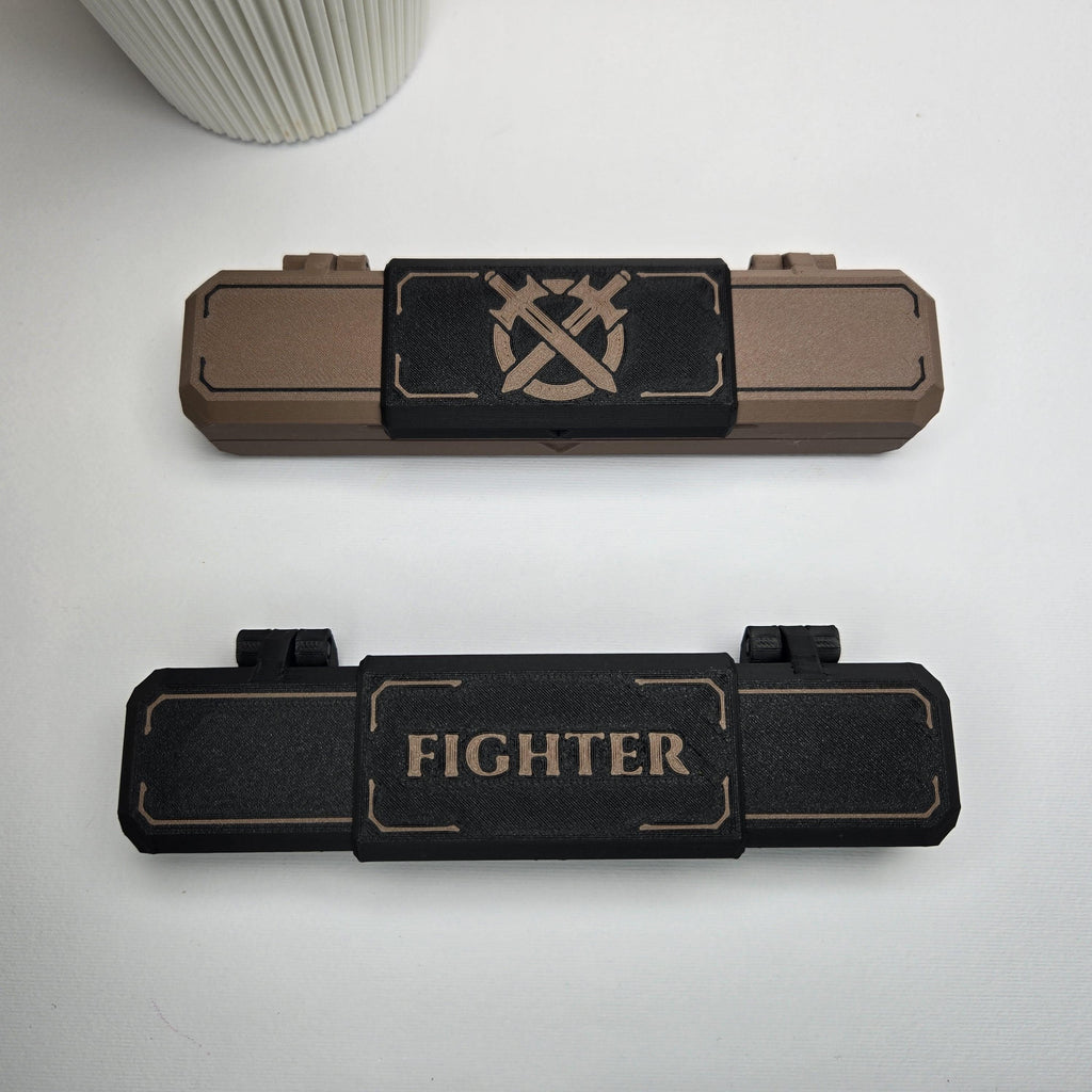 Fighter themed Dice Case